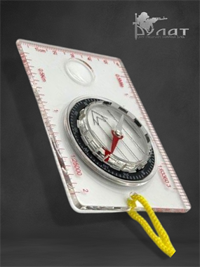 Жидкостный компас с линейкой малый 6615